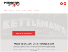 Tablet Screenshot of numarksigns.com